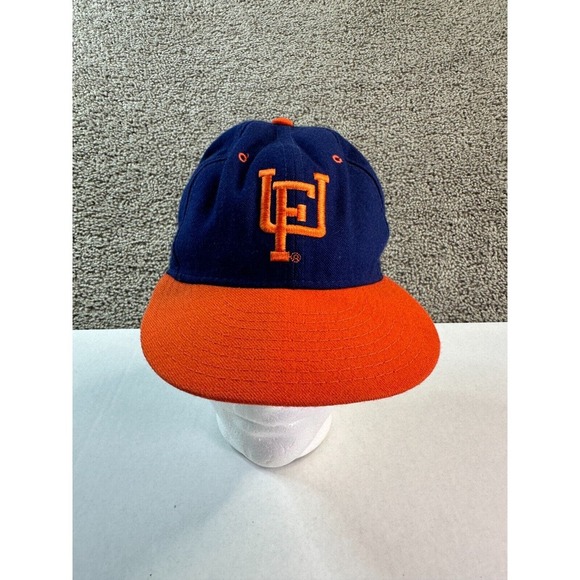 VINTAGE 90s UF Florida Gators Hat Mens 6 7/8 Wool New Era Pro Model Fitted *